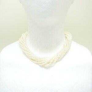 TIFFANY Pearl Torsade Necklace Paloma Picasso Yellow Gold